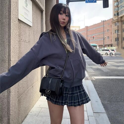 厚宽松欧美风慵懒感卫衣