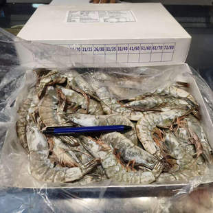 冷冻泰虾21/25净重2.6斤船冻大海虾对虾白虾送礼大虾大连海缘海鲜