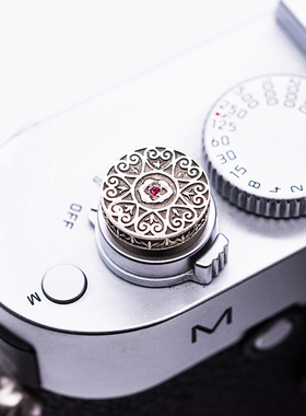 TTONY徕卡m10纯银手工日本花纹相机快门按钮