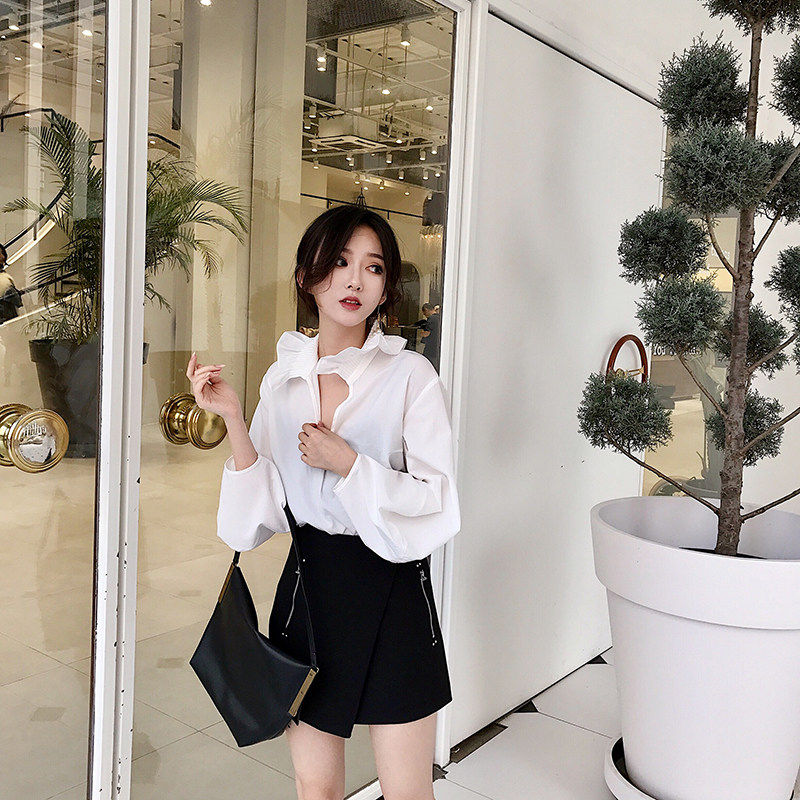 FECN 呛口小辣椒秋装女2018新款优雅衬衣塔克领灯笼长袖衬衫上衣在类目 女装/女士精品, 衬衫中 - 来自Buy2taobao.com提供专业的淘宝代购服务