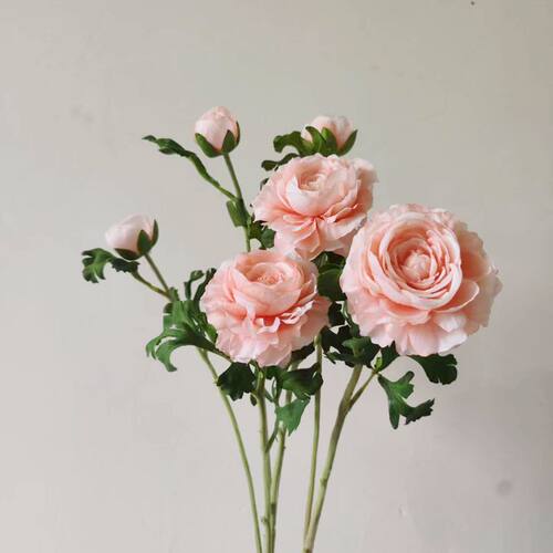 露莲仿真花假花摆设花束客厅餐桌装饰品花艺摆件洋牡丹花高档插花