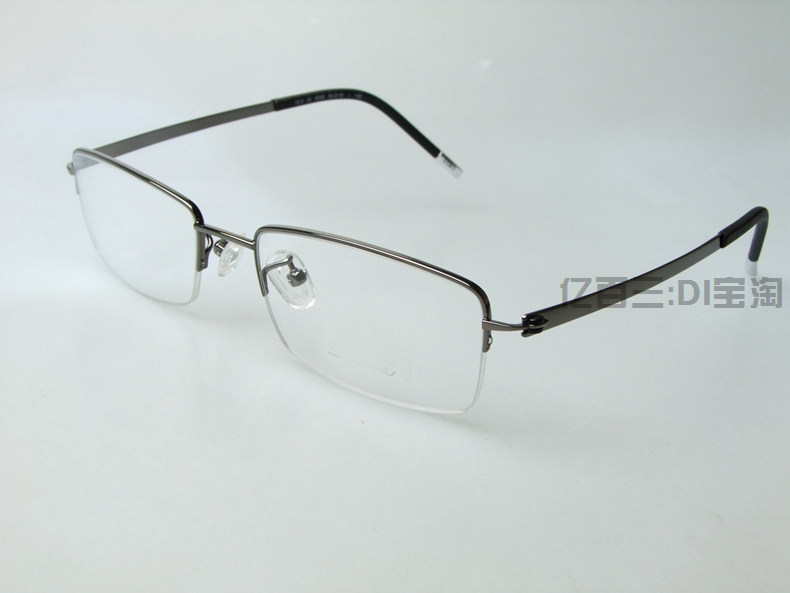 老王诗乐近视眼镜框眼镜架很轻系列半框男女款光学7809