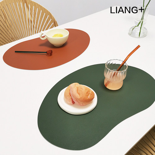 餐垫高级感防水防油皮革隔热垫