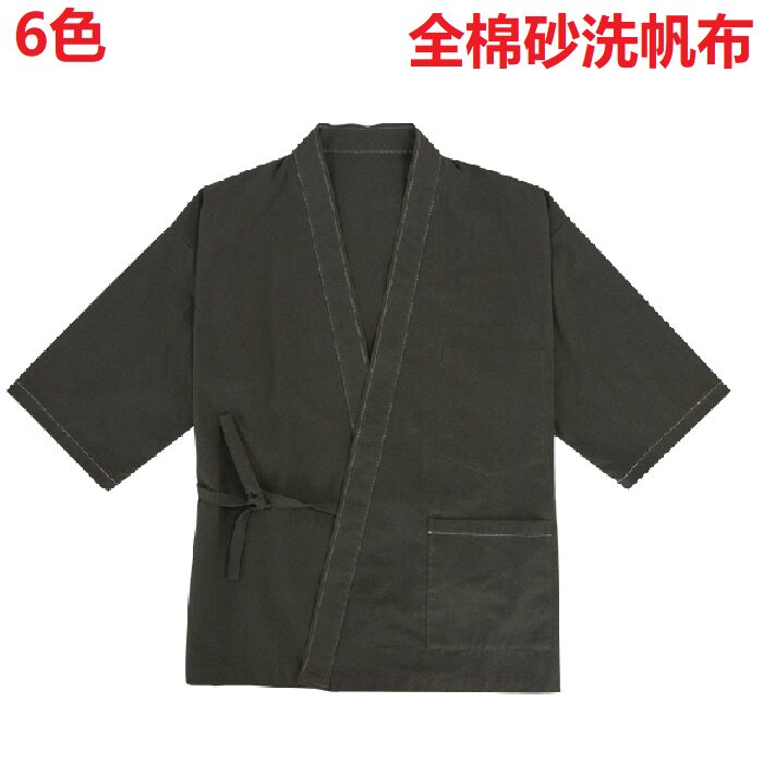 日式料理店工装定制全棉帆布寿司工作服/校服/商务服