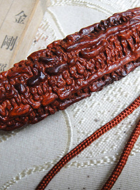 印度小叶紫檀雕刻摆件 苦尽甘来苦瓜田园瓜果木雕手把件工艺品