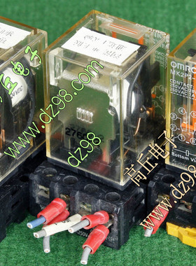 原装拆机9成新OMRON MK2P2-S 24V连底座 继电器 接触器2x常开常闭
