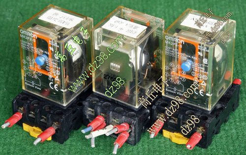 原装拆机9成新OMRON MK2P2-S 24V连底座 继电器 接触器2x常开常闭