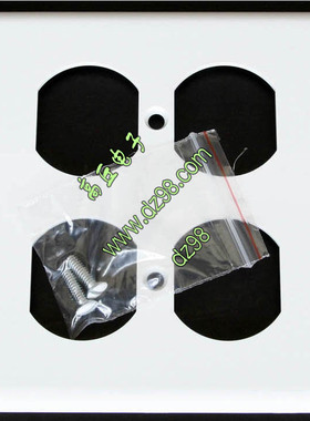 全新出口 115x117 白色 墙壁 开关 插座 2位 面板 家装面板 美标