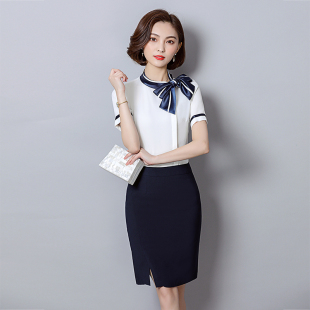 时尚 女夏新款 短裙 OL气质工装 工作服 2020新款 女面试正装 职业套装