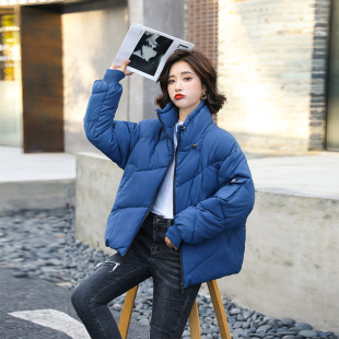 洋气百搭韩版 外套女面包服学生棉袄2020新款 宽松加厚棉服 冬装 短款