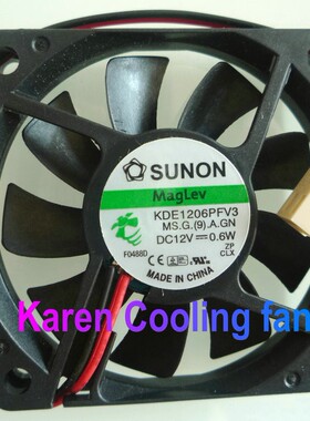 KDE1206PFV3/V1全新原装SUNON/建准6010 DC12V 0.6W静音散热风扇