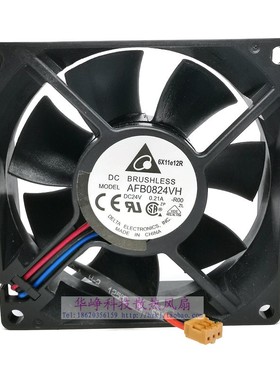 AFB0824VH -R00全新原装Delta台达8025 24V 0.21A散热风扇3线