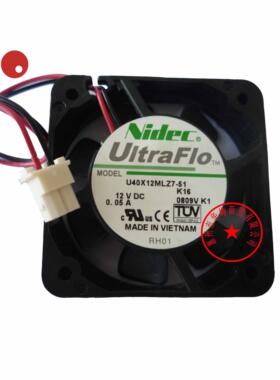 U40X12MLZ7-51全新原装NIDEC 4010 12V 0.05 4CM静音散热风扇