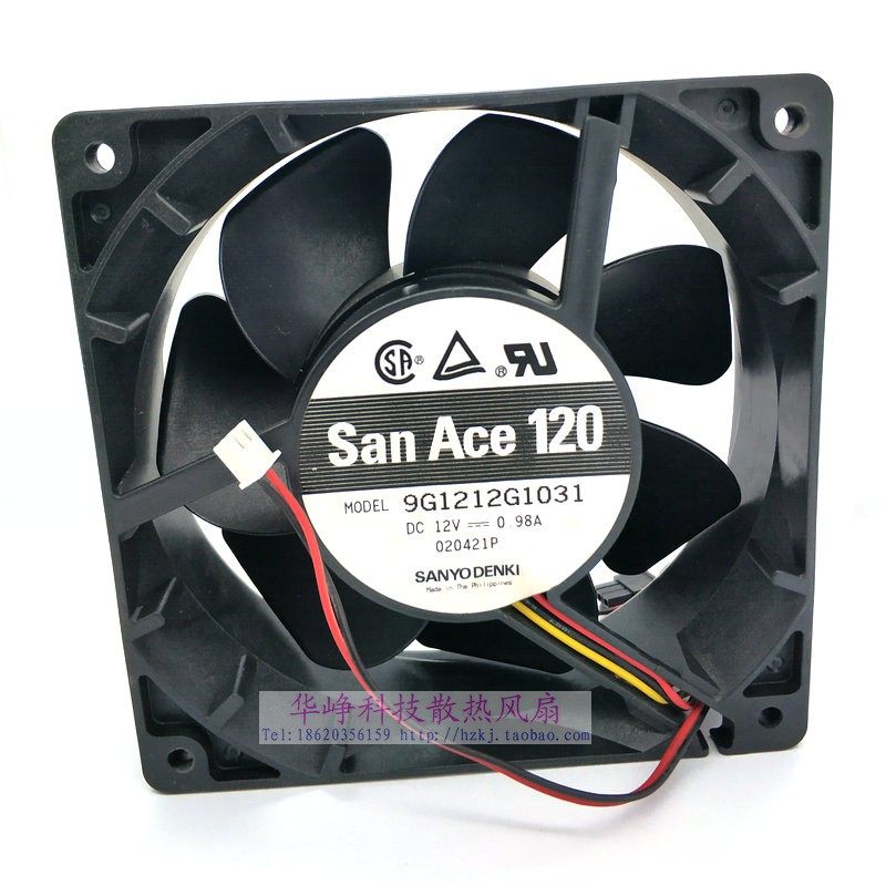 原装SANYO/三洋CSTK山特10-20KW UPS散热风扇12CM DC12V 0.98A
