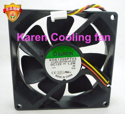 全新原装SUNON/建准9225 DC 12V 1.2W KDE1209PTV3 9cm 散热风扇