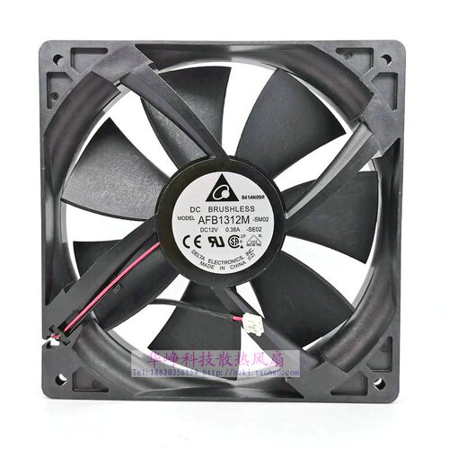 AFB1312M全新原装Delta台达13525 12V 0.38A双滚珠机箱风扇13.5CM