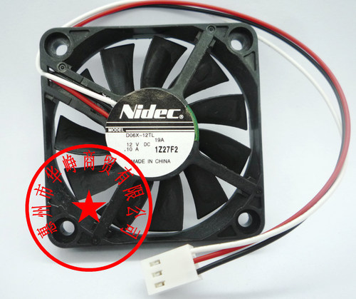 NIDEC 6010 D06X-12TL 双滚珠 超薄 静音 机箱 CPU风扇