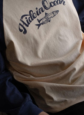 CITYDIVE IVY League Vintage Athletic Tee藤校运动复古长袖体恤