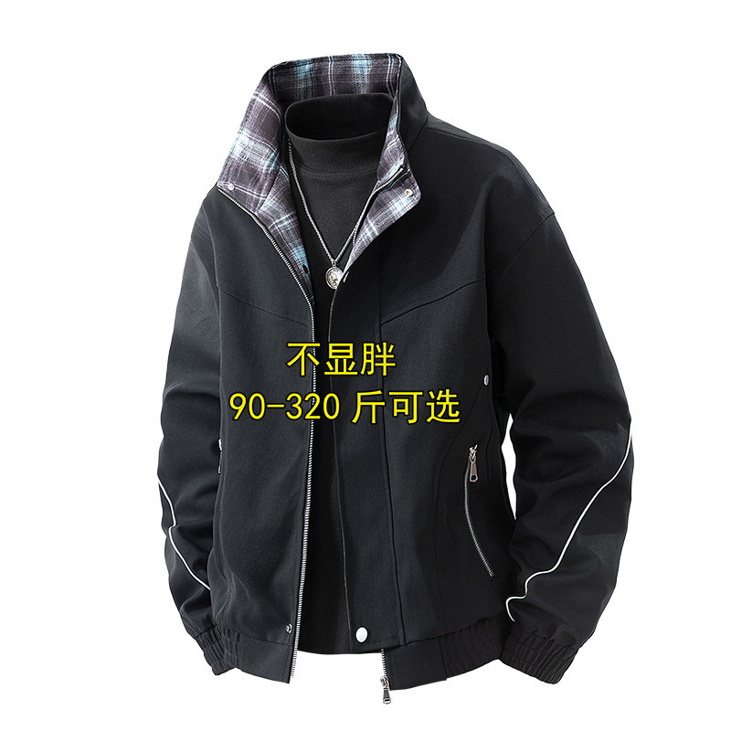 加大码男装立领底特律夹克202夹克