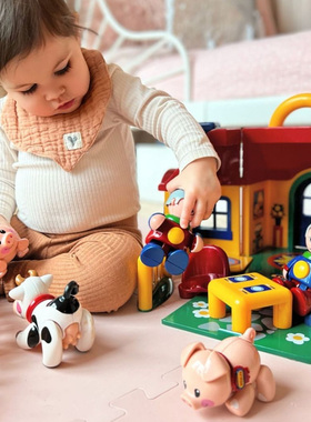 Tolo儿童仿真动物玩具农场小玩偶公仔男孩女孩礼物2-6岁过家家