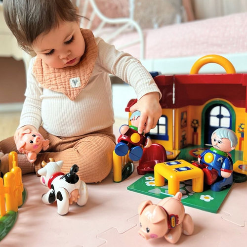 Tolo儿童仿真动物玩具农场公仔