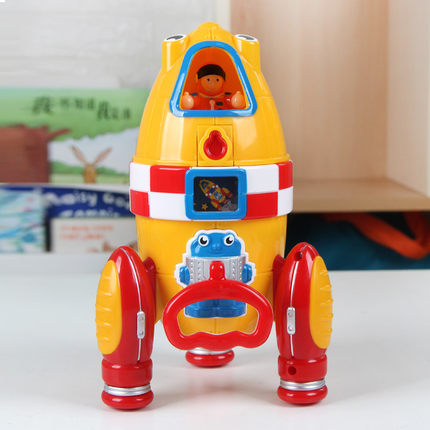 英国wow儿童飞机玩具航天火箭罗尼拉震动模拟升空宝宝玩具2-6岁