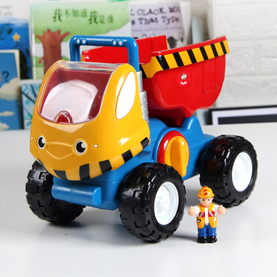 wow儿童工程车惯性翻斗车