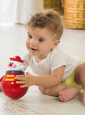 英国Tolo不倒翁婴儿玩具宝宝蒙氏早教6-9-12个月1-3岁可咬儿童小