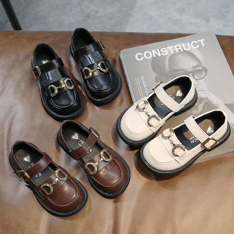 金属锁扣梵勒春季人造革女童韩版