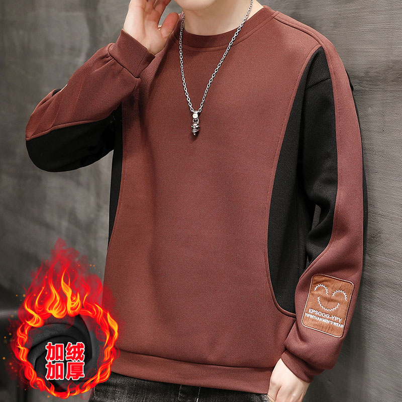 2023主推休闲拼色加绒男卫衣JR6717P45货源充足,男装卫衣,星座1106-2（原1111B）