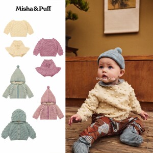 Shinyee▲misha puff aw26秋冬新款男女宝宝爆米花针织衫上衣裙裤