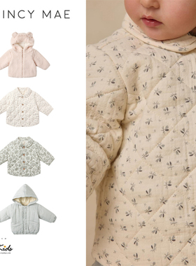 6ZShinyee▲quincy mae aw25秋冬儿童加厚保暖棉服外套宝宝棉袄