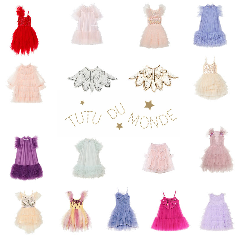 4折清仓 tutu du monde女童公主裙重工亮片网纱蓬蓬裙礼服连衣裙