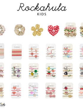 Shinyee▲rockahula ss26女童独角兽发绳发圈 蝴蝶结爱心头绳