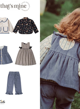 6ZShinyee▲thats mine aw25秋冬女童棉服外套连衣裙马甲背心裤子