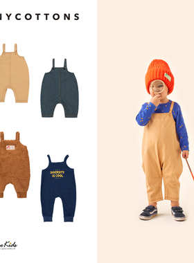 西班牙tiny cottons 秋冬小童背带裤 宝宝工装裤牛仔裤
