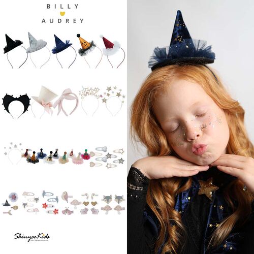6Z Shinyee▲billy audrey aw24儿童魔法帽生日发箍女童发夹发饰