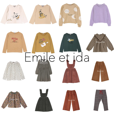 3折清仓 emile et ida 秋冬儿童长袖T恤衬衫针织衫 连衣裙 长裤