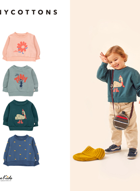 西班牙tiny cottons 秋冬小童匹马棉卫衣 宝宝套头休闲上衣