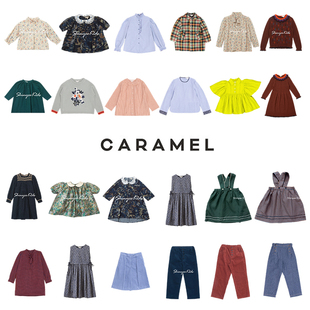 3折 caramel儿童碎花衬衫针织毛衣连衣裙背带裙休闲裤长裤