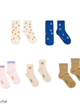 Shinyee▲西班牙tiny cottons 春夏儿童橘子图案短袜宝宝袜子