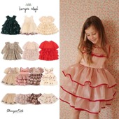 slojd 6ZShinyee Konges aw24女童节日礼服纱裙亮片连衣裙半裙