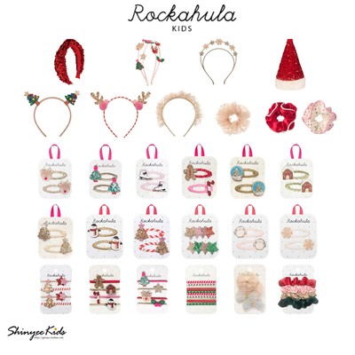 Shinyee▲rockahula aw25秋冬儿童圣诞节发夹发箍圣诞帽发圈发卡