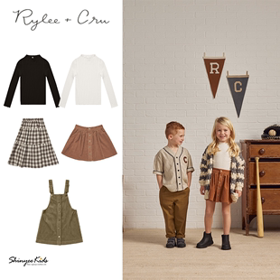 rylee and cru 半身裙长裙背带裙55 Shinyee aw23女童长袖 打底衫