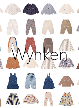 3折清仓 wynken儿童T恤衬衫休闲长裤短裤 连衣裙半裙 针织开衫