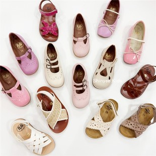5ZShinyee▲ pepe ss24春夏新款儿童手工皮鞋芭蕾舞鞋公主鞋凉鞋