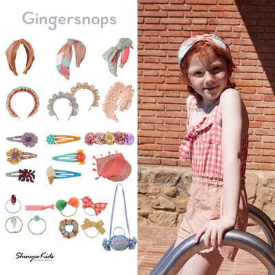 5ZShinyee▲gingersnaps SS25春夏女童发夹发箍发绳头绳头巾 包包