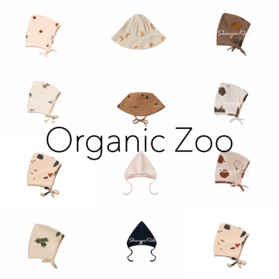4折清仓 organic zoo 婴幼儿系带帽子尖尖帽护耳帽