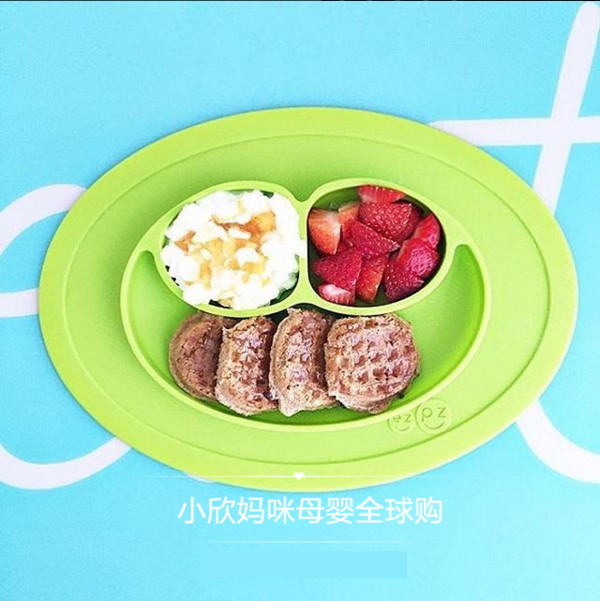 美国进口ezpz婴幼宝宝学吃饭餐盘