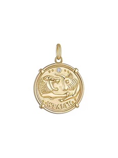 s925纯银电镀真金IPROMISE经典许愿之财富币 双面DIY个性时尚吊坠